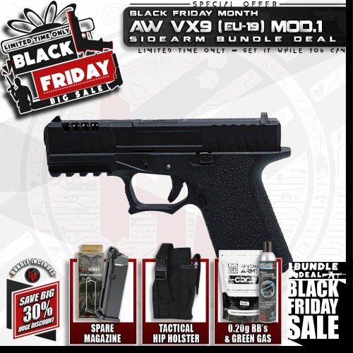 SIDEARM BUNDLE: Armorer Works VX9 (EU19) Mod.1, SAVE BIG with our BLACK FRIDAY SIDEARM BUNDLE DEALS